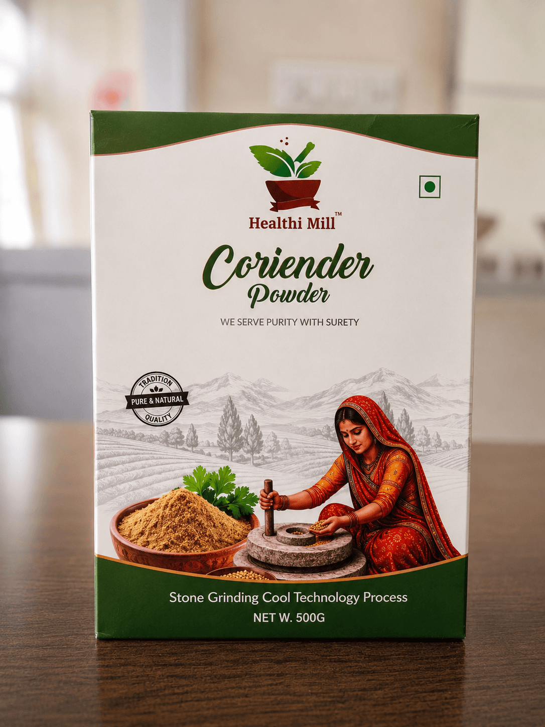 Box of Healthi Mill coriander powder
